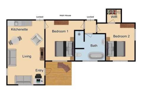 Sweet Magnolia 1 or 2 BR Suite St Kilda Cambridge with Complimentary Continental Breakfast Apartment in Cambridge