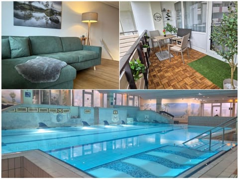 Balcony/Terrace, Living room, Swimming pool
