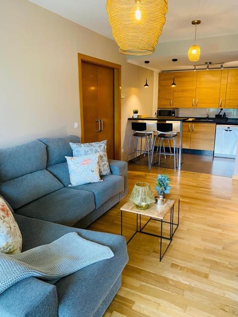 Kitchen or kitchenette, Living room, stove