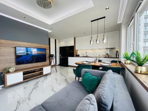 TV and multimedia, Kitchen or kitchenette, Living room, Seating area, Dining area, minibar, stove