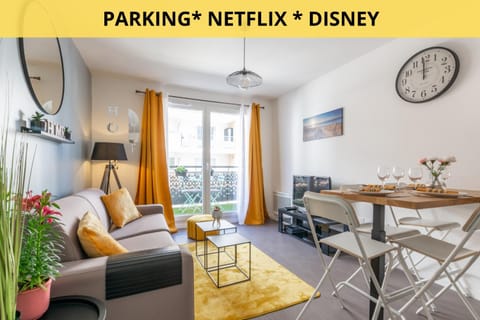 The Sunshine- Appart cosy proche Paris-Disney avec Parking privé dans résidence Apartment in Île-de-France