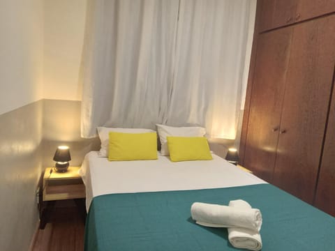 Bed, Photo of the whole room, Bedroom, towels, wardrobe