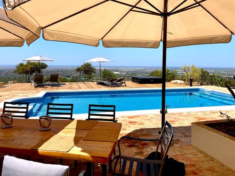 Natural landscape, View (from property/room), Balcony/Terrace, Pool view, Sea view, Swimming pool, sunbed