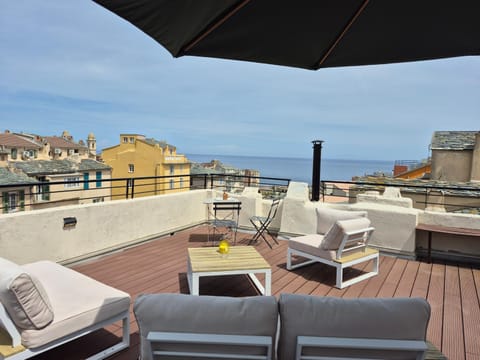 Balcony/Terrace, Living room, Sea view