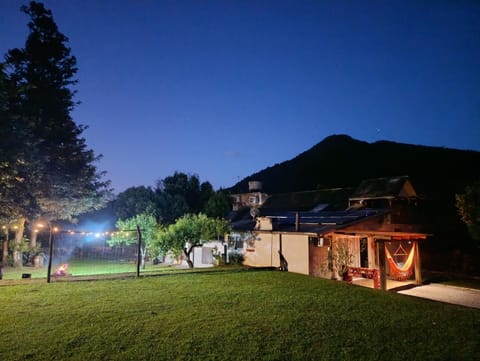 Night, Natural landscape, Garden view