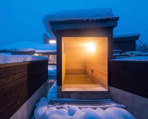 Night, Winter, Hot Spring Bath, Hot Tub, Hot Tub, Open Air Bath