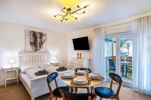 Property building, Living room, Bedroom