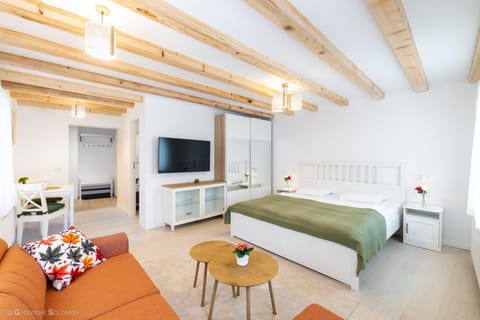 Communal lounge/ TV room, Bed, TV and multimedia, Photo of the whole room, Bedroom