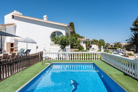 Property building, Living room, Swimming pool