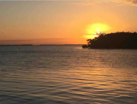 Natural landscape, Sea view, Sunset