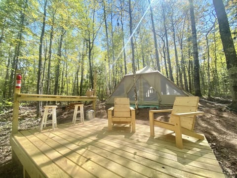 Sailor Springs Glamping Luxury tent in Wisconsin