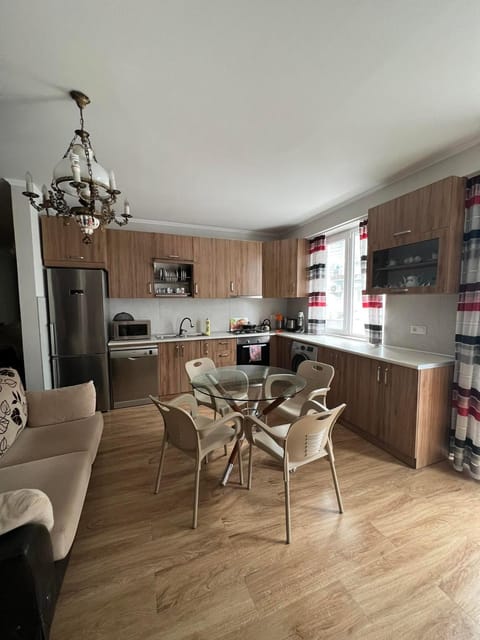 Kitchen or kitchenette, Living room, Dining area