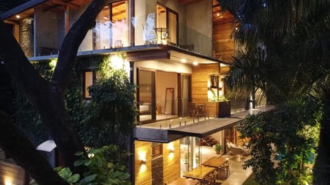 Property building, Patio, Night