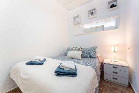 Bed, Photo of the whole room, Bedroom, towels, wardrobe