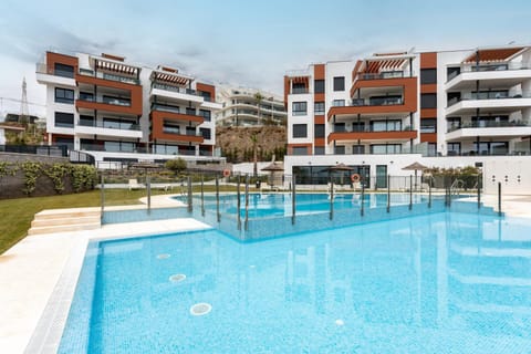 Property building, Living room, Swimming pool