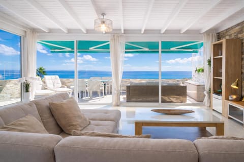 Natural landscape, Living room, Seating area, Sea view