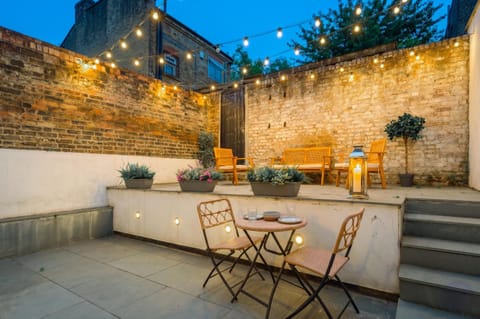 Patio, Night, Seating area, Inner courtyard view