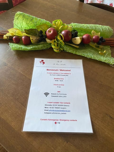 B&B Su Frori Arrubiu Bed and Breakfast in Teulada