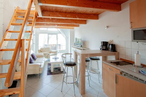 Coffee/tea facilities, Kitchen or kitchenette, Living room, Seating area, Dining area, pet friendly
