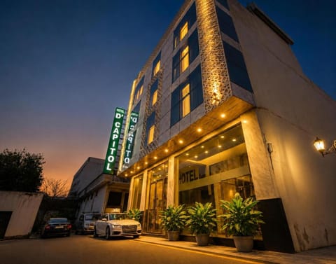 Property building, Night, Parking