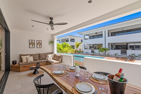 Patio, View (from property/room), Dining area, Pool view