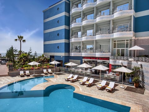 Property building, Pool view, Swimming pool