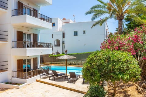 Property building, Living room, Swimming pool