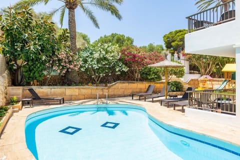Property building, Living room, Swimming pool