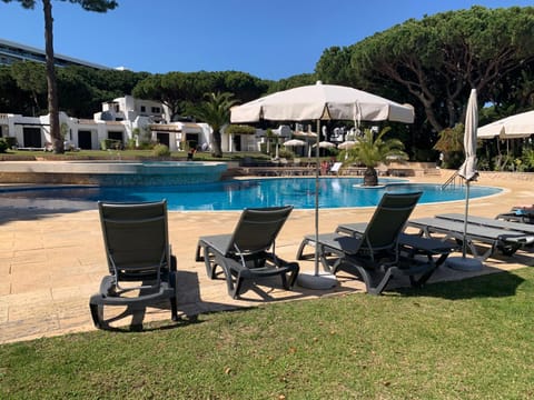 Natural landscape, Garden, Garden view, Pool view, Swimming pool, sunbed