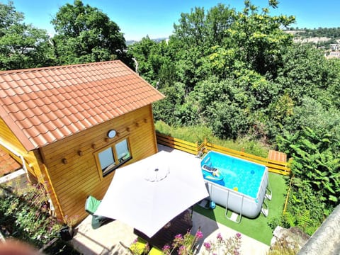 Property building, Day, Natural landscape, Dining area, Pool view, Swimming pool