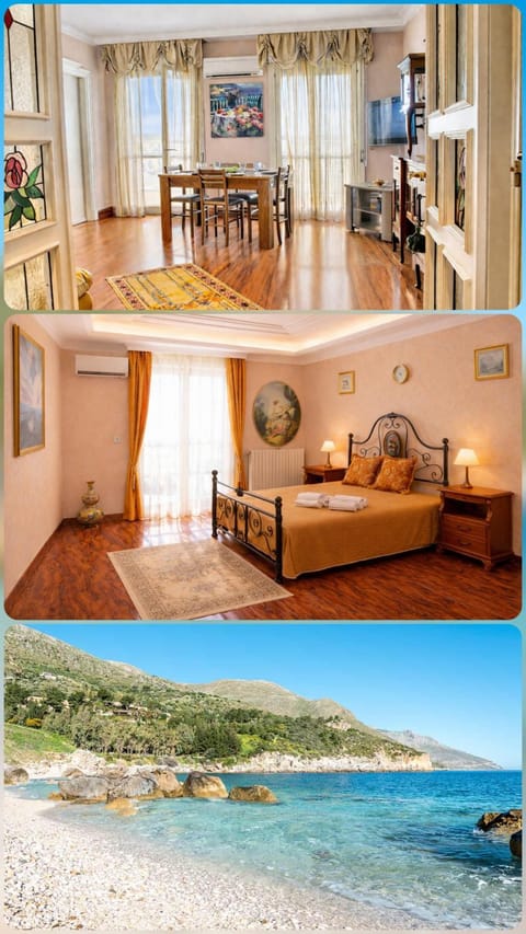 Natural landscape, Living room, Seating area, Dining area, Beach, Sea view