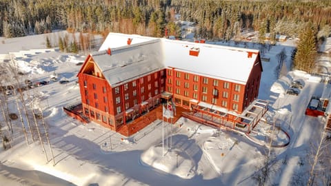 Property building, Facade/entrance, Neighbourhood, Bird's eye view, Winter, Seasons