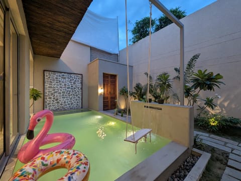 Patio, Natural landscape, Swimming pool