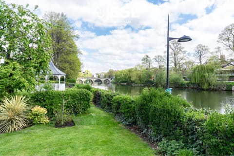 Day, Natural landscape, Garden, Garden view, River view