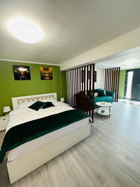 Bed, Living room, Photo of the whole room, Seating area, Bedroom