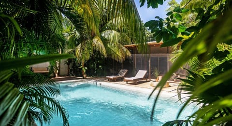Day, Natural landscape, Garden, Garden view, Pool view, Swimming pool, sunbed
