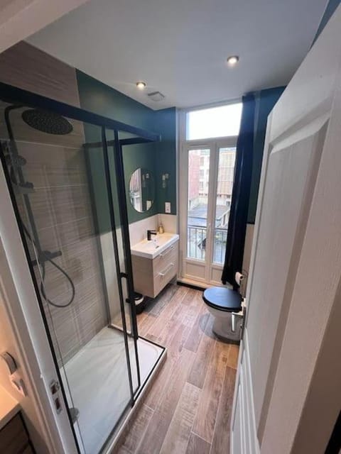 Shower, Toilet, Bathroom, towels