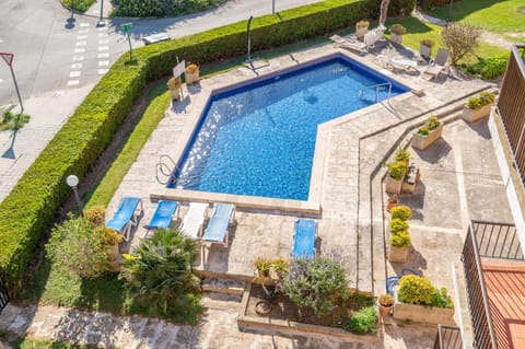 Property building, Living room, Swimming pool
