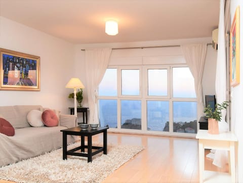 Living room, Seating area, Sea view