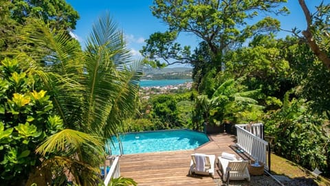 Garden, Sea view, Swimming pool, sunbed