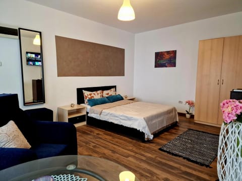 Bed, TV and multimedia, Living room, Photo of the whole room, Seating area, Bedroom, wardrobe