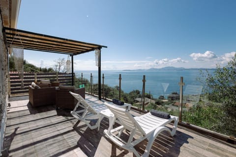 Natural landscape, View (from property/room), Sea view, sunbed