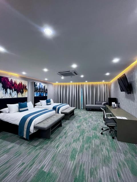 Communal lounge/ TV room, Bed, TV and multimedia, Photo of the whole room, Bedroom