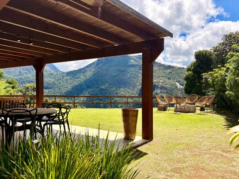 Patio, Spring, Day, Natural landscape, Garden, Garden view, Mountain view