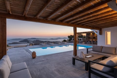 Patio, Pool view