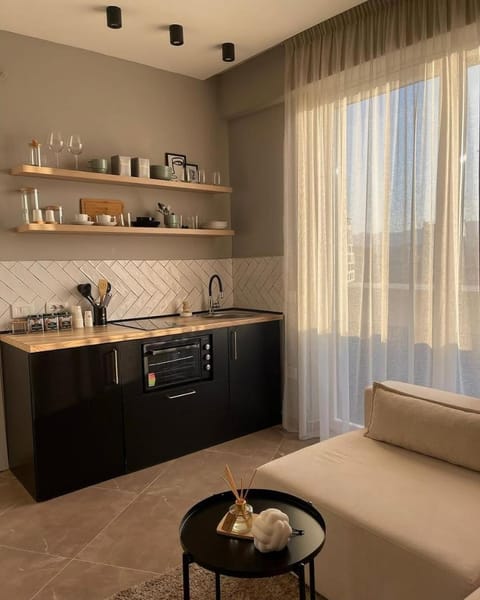 Bed, Kitchen or kitchenette, Photo of the whole room