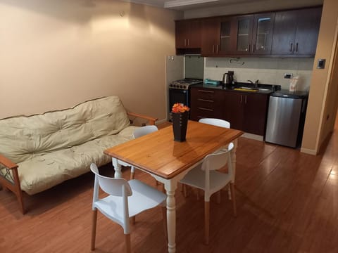 Kitchen or kitchenette, Living room, Dining area