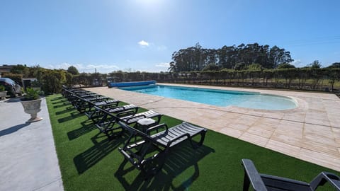 Property building, Living room, Swimming pool