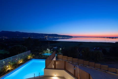 Night, Natural landscape, Pool view, Sea view, Swimming pool, Sunset