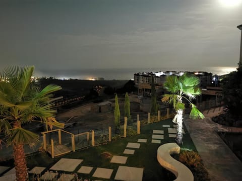 Night, Natural landscape, View (from property/room), Swimming pool